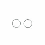 The Silver Stable- Handcrafted British Jewellery FREE GIFT | Silver Mini Rope Halo Studs giftbox_ghost_product