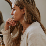 The Silver Stable- Handcrafted British Jewellery Silver Rope Mini Hoops hoop earrings
