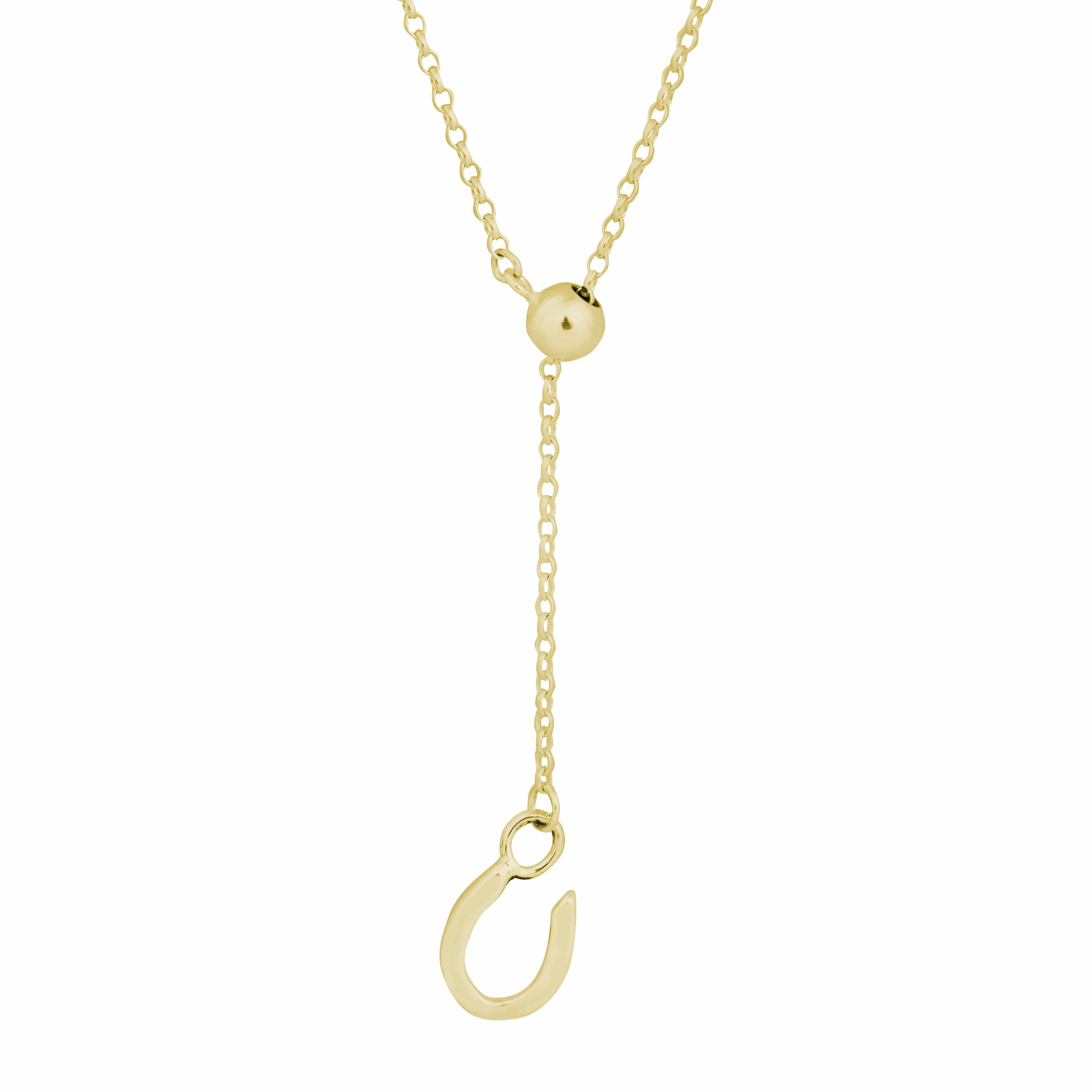 The Silver Stable- Handcrafted British Jewellery Adjustable Gold Horseshoe Necklace necklace