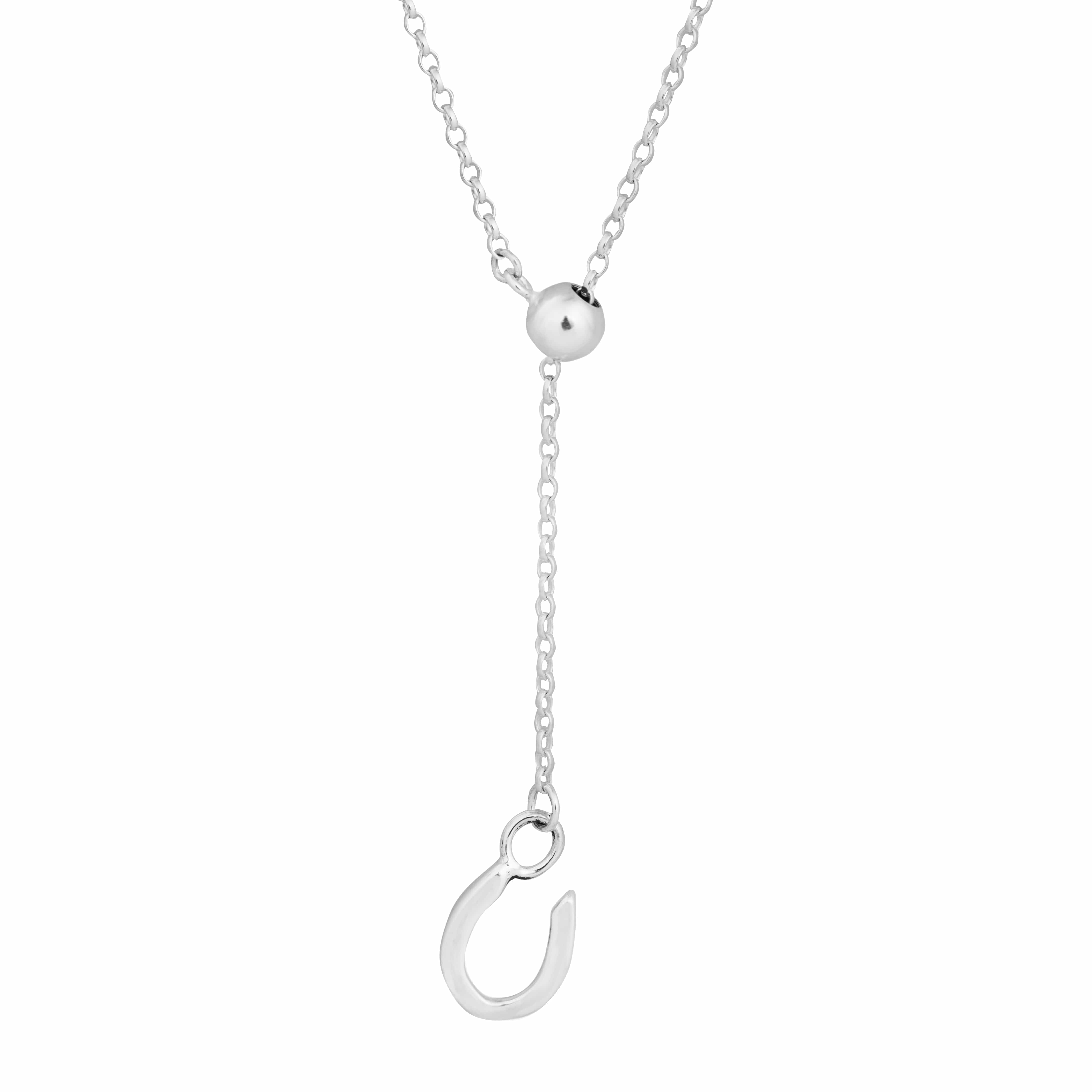 The Silver Stable- Handcrafted British Jewellery Adjustable Silver Horseshoe Necklace necklace