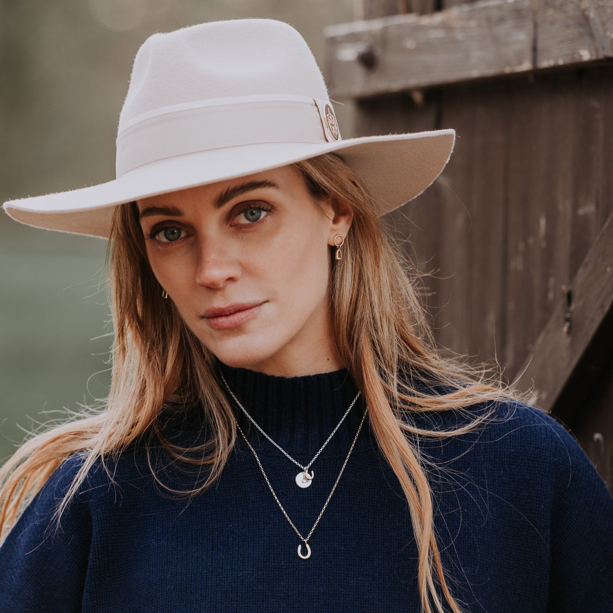 The Silver Stable- Handcrafted British Jewellery Gold Mini Hammered Necklace necklace