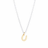 The Silver Stable- Handcrafted British Jewellery Gold Mini Horseshoe Necklace necklace