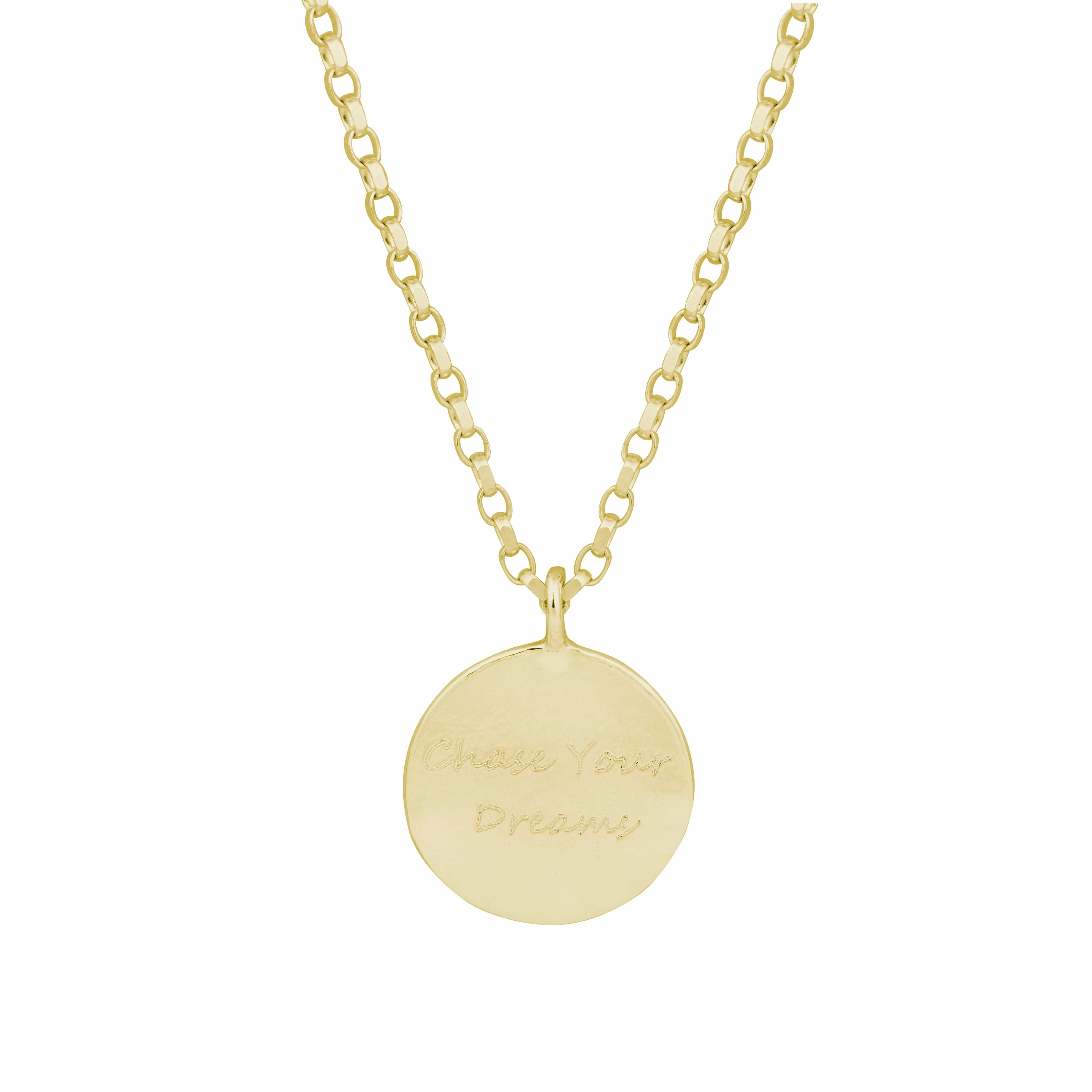 The Silver Stable- Handcrafted British Jewellery Gold Story Necklace necklace