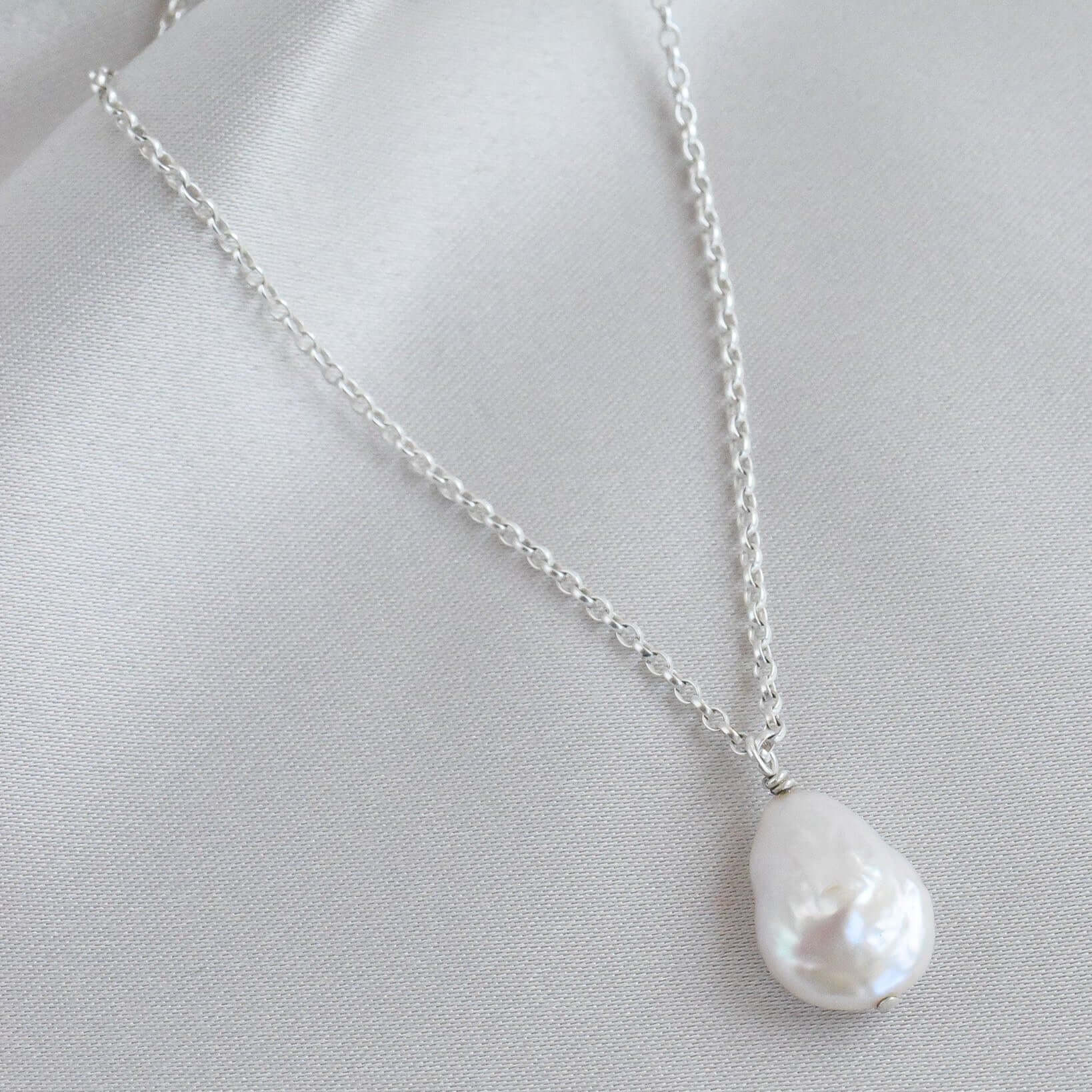 The Silver Stable- Handcrafted British Jewellery Maxi Baroque Pearl Necklace necklace