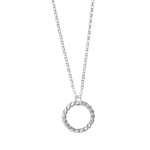 The Silver Stable- Handcrafted British Jewellery Silver / 16 inch Silver Halo Necklace necklace