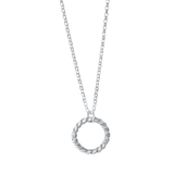 The Silver Stable- Handcrafted British Jewellery Silver / 16 inch Silver Halo Necklace necklace