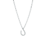 The Silver Stable- Handcrafted British Jewellery Silver / 18 inch Silver Maxi Horseshoe Necklace necklace