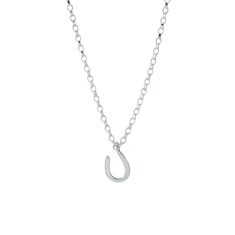 The Silver Stable- Handcrafted British Jewellery Silver / 18 inch Silver Maxi Horseshoe Necklace necklace