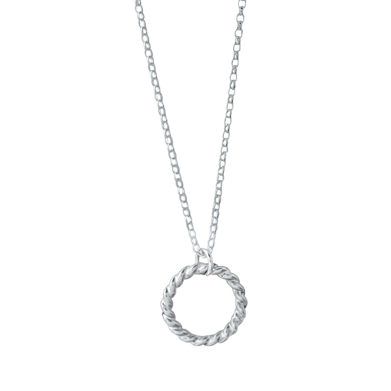 The Silver Stable- Handcrafted British Jewellery Silver & Gold Halo Necklace necklace