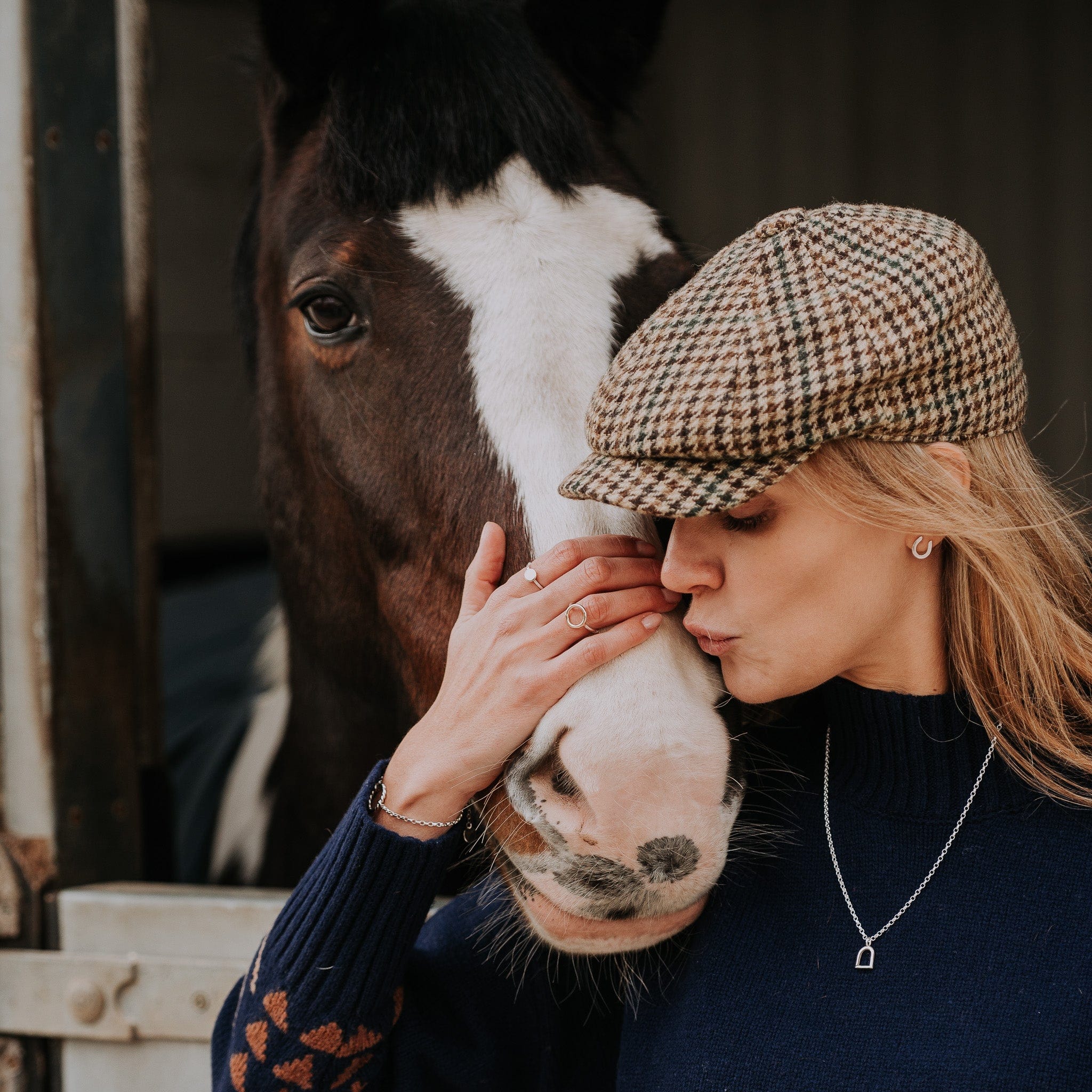 The Silver Stable- Handcrafted British Jewellery Silver & Gold Maxi Stirrup Necklace necklace