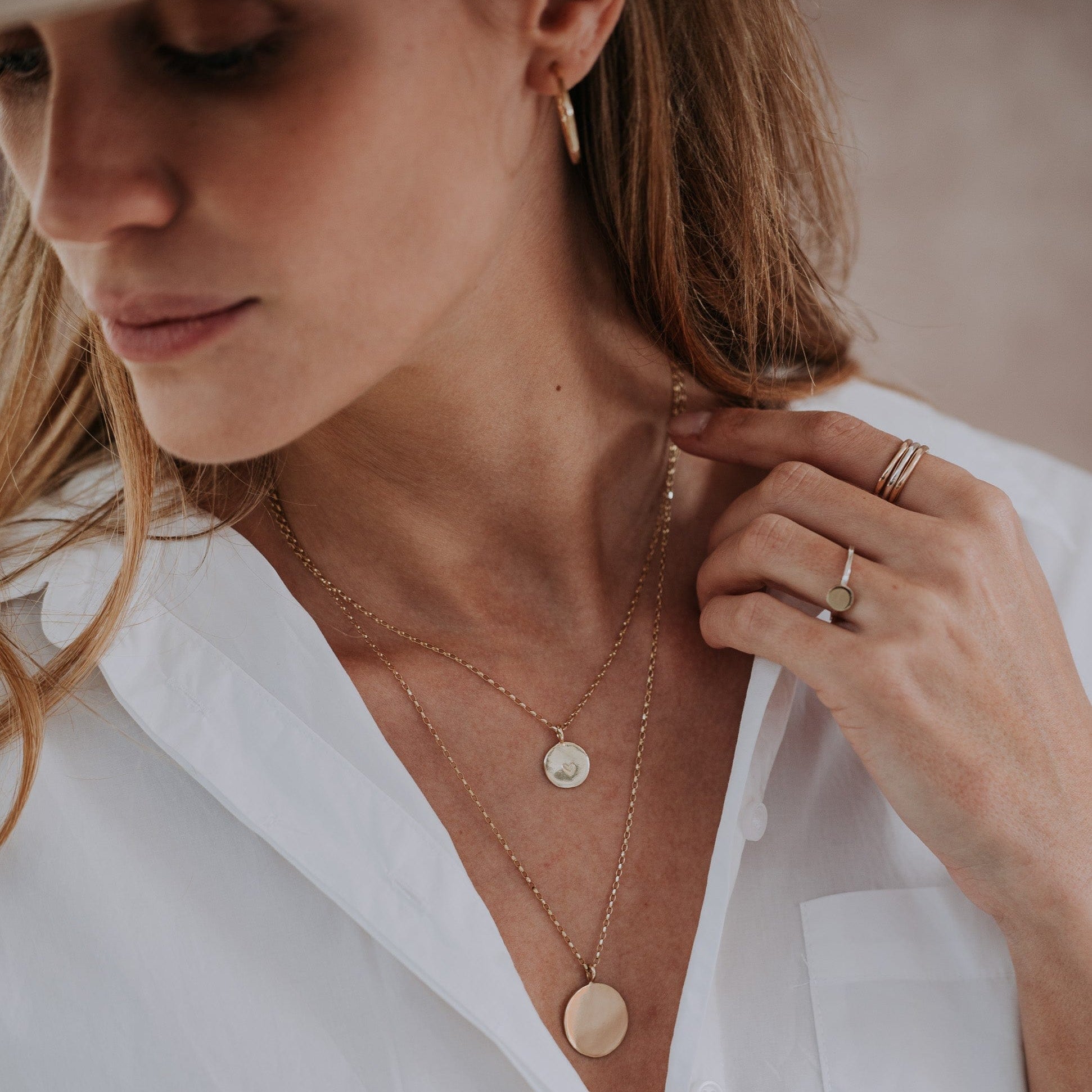 The Silver Stable- Handcrafted British Jewellery Silver & Gold Story Necklace necklace