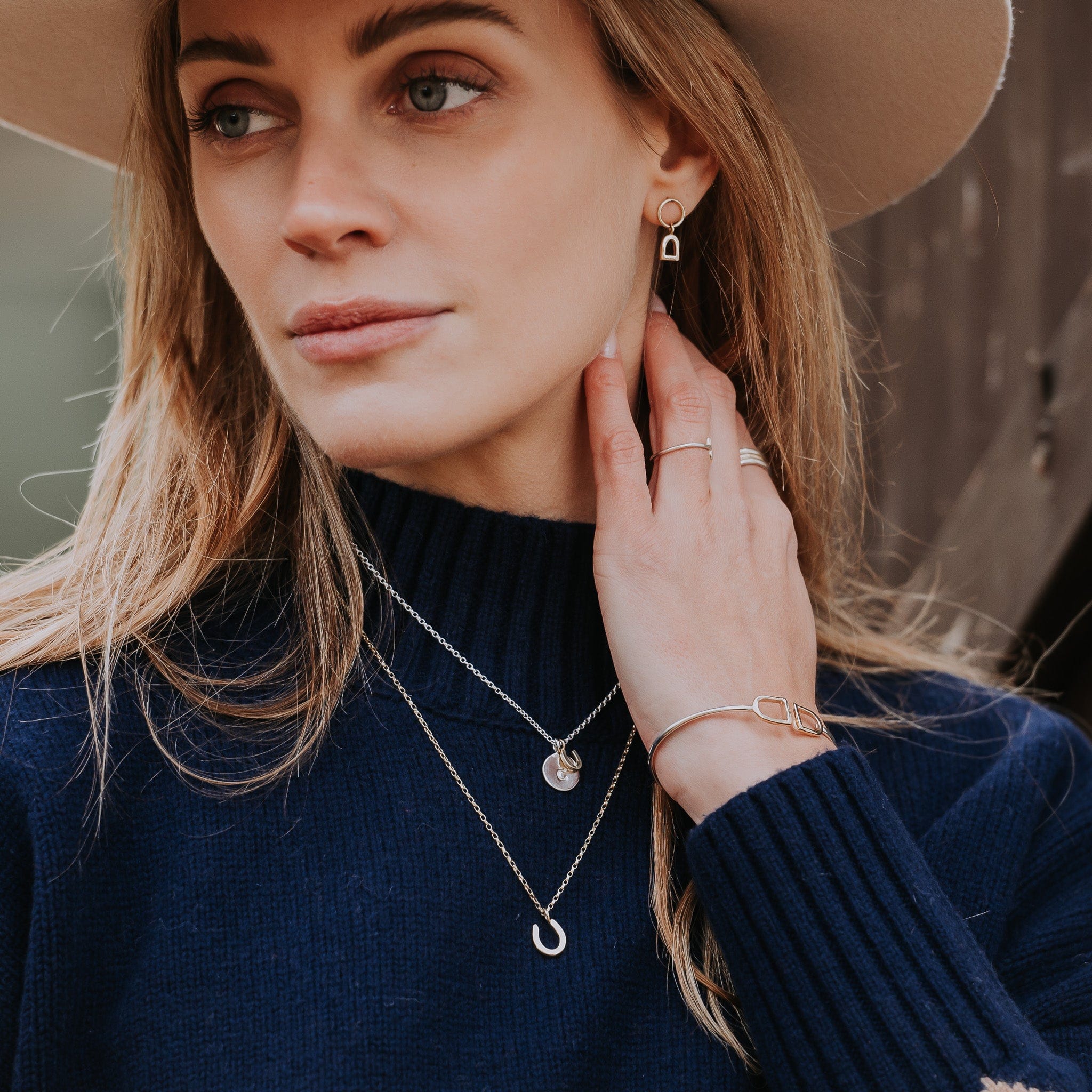 The Silver Stable- Handcrafted British Jewellery Silver Initial Necklace necklace