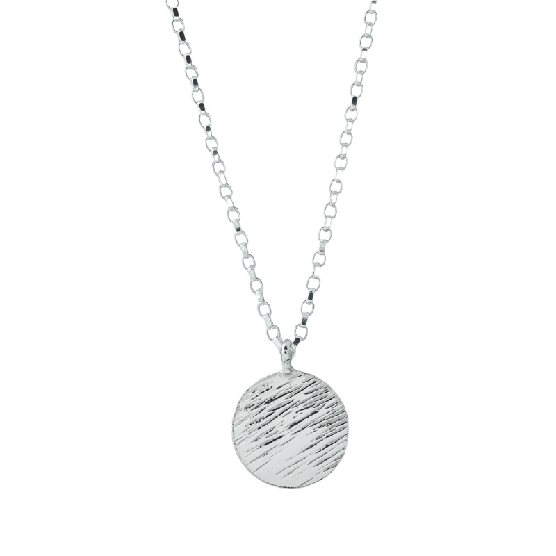 The Silver Stable- Handcrafted British Jewellery Silver Maxi Hammered Necklace necklace