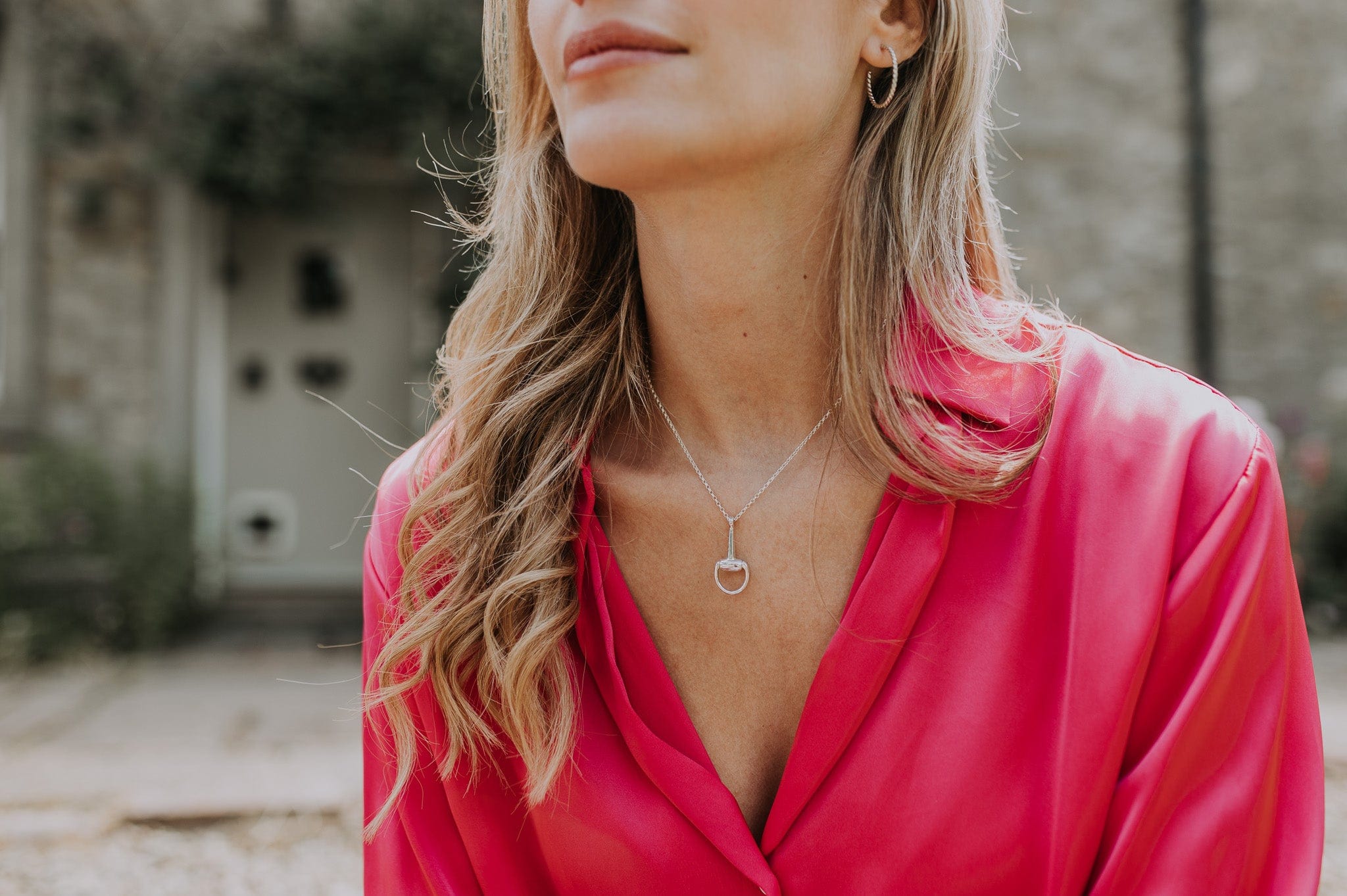 The Silver Stable- Handcrafted British Jewellery Silver Maxi Snaffle Necklace necklace