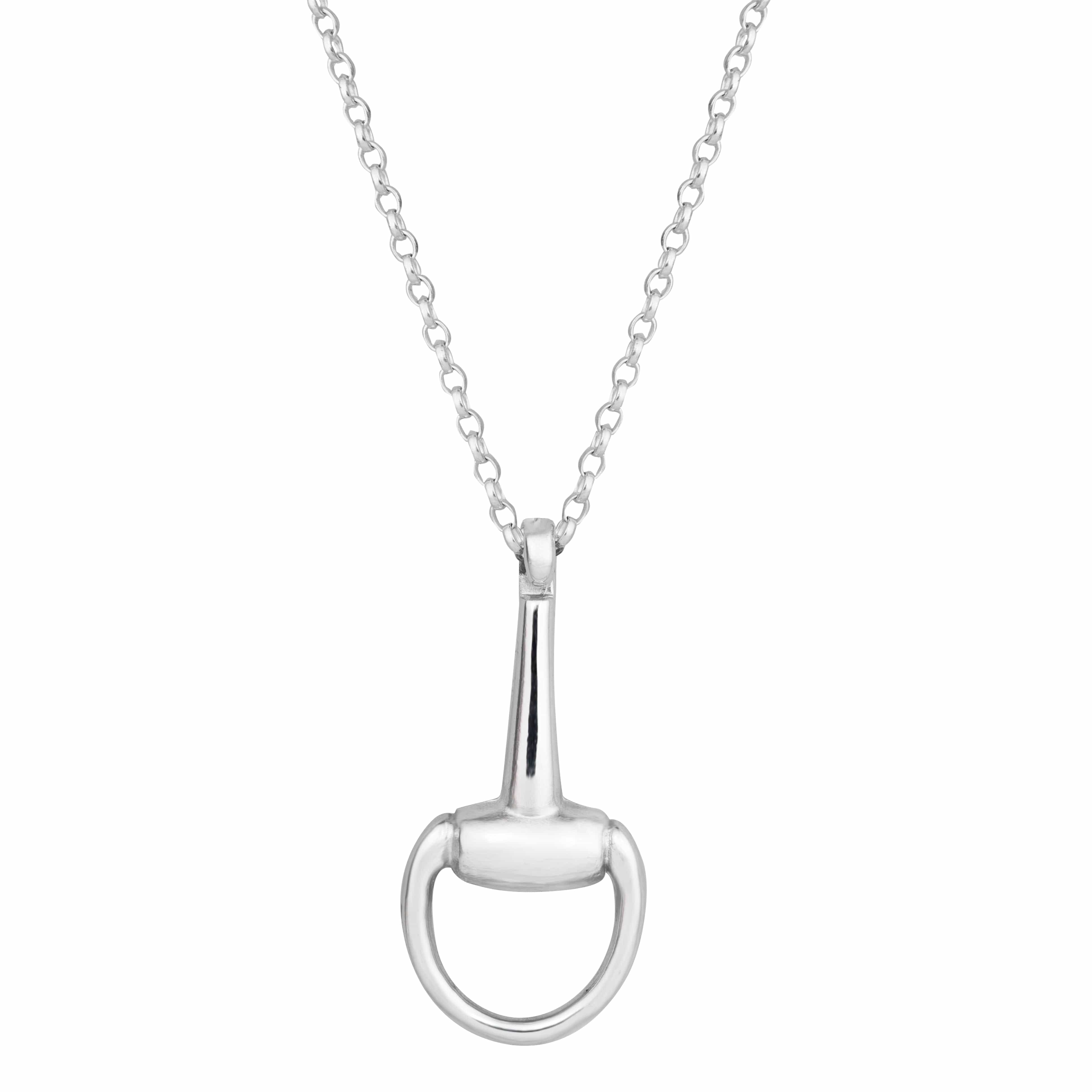 The Silver Stable- Handcrafted British Jewellery Silver Maxi Snaffle Necklace necklace