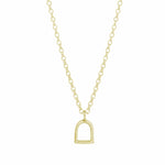 The Silver Stable- Handcrafted British Jewellery Silver Maxi Stirrup Necklace necklace