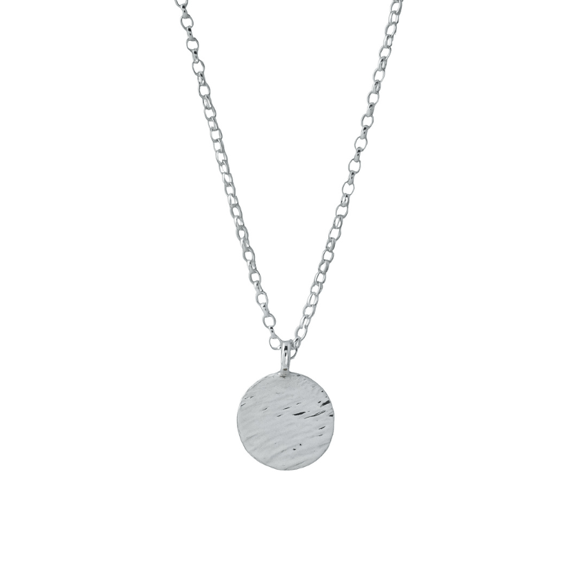 The Silver Stable- Handcrafted British Jewellery Silver Mini Hammered Necklace necklace