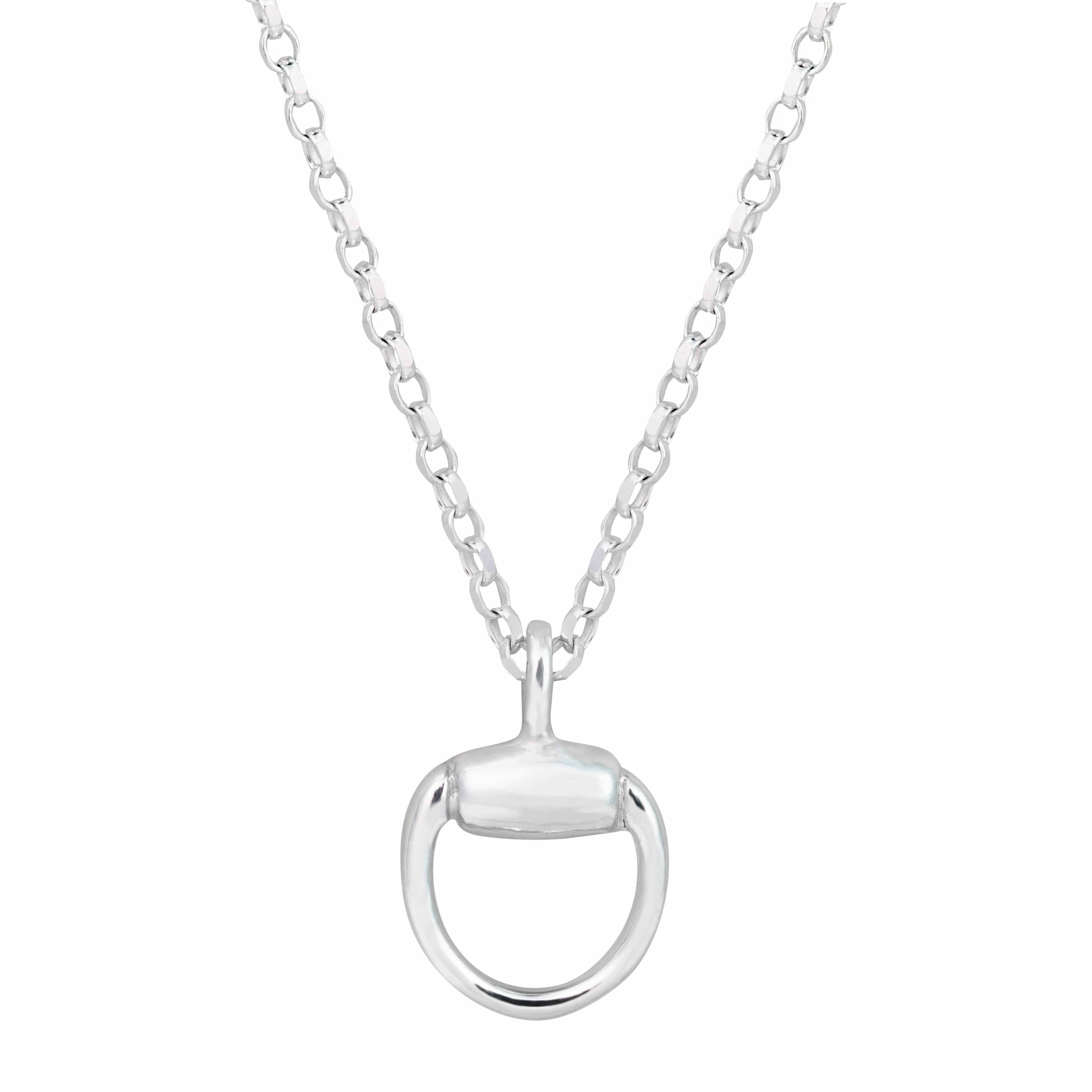 The Silver Stable- Handcrafted British Jewellery Silver Mini Snaffle Necklace necklace