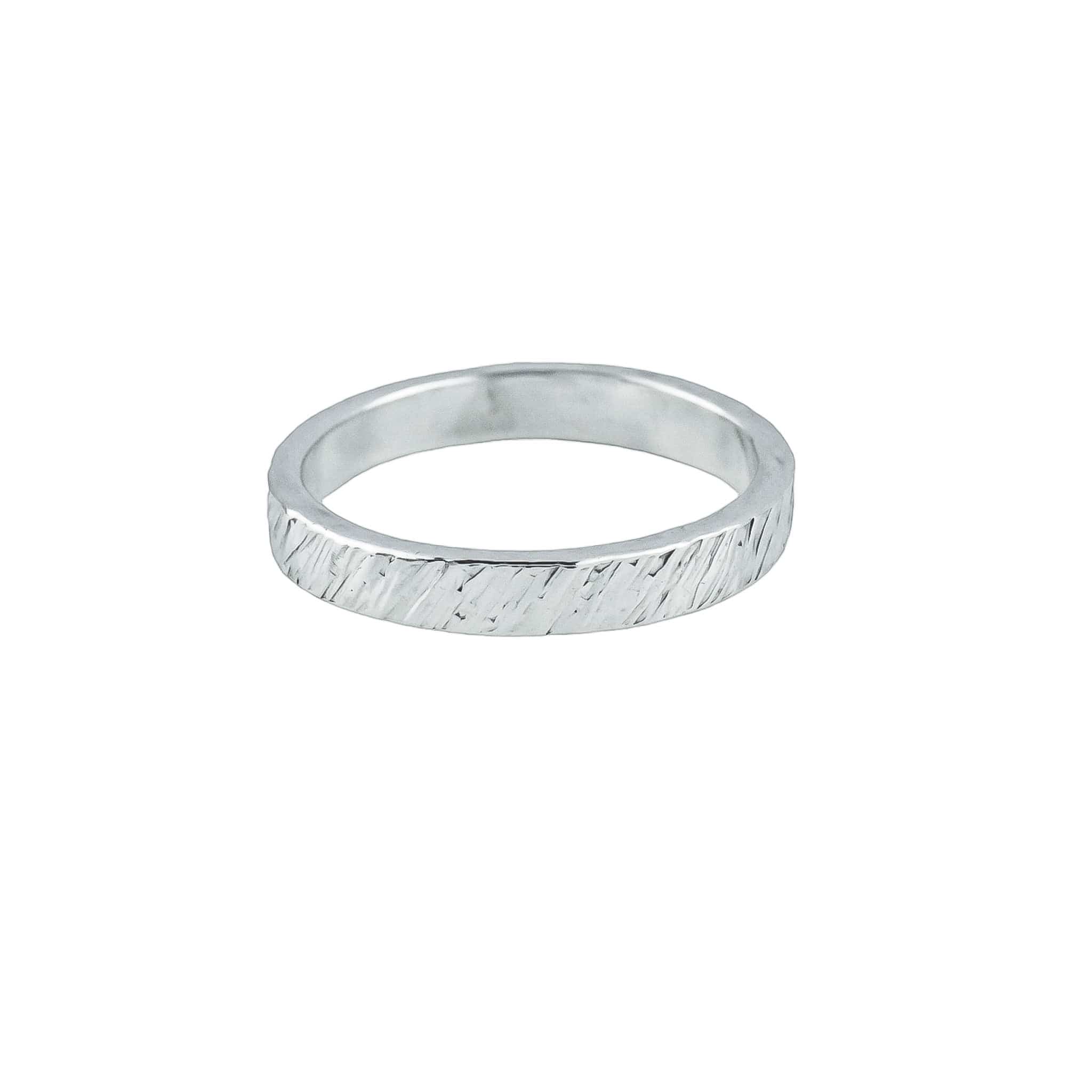 The Silver Stable- Handcrafted British Jewellery Hammered Maxi Stacking Ring rings