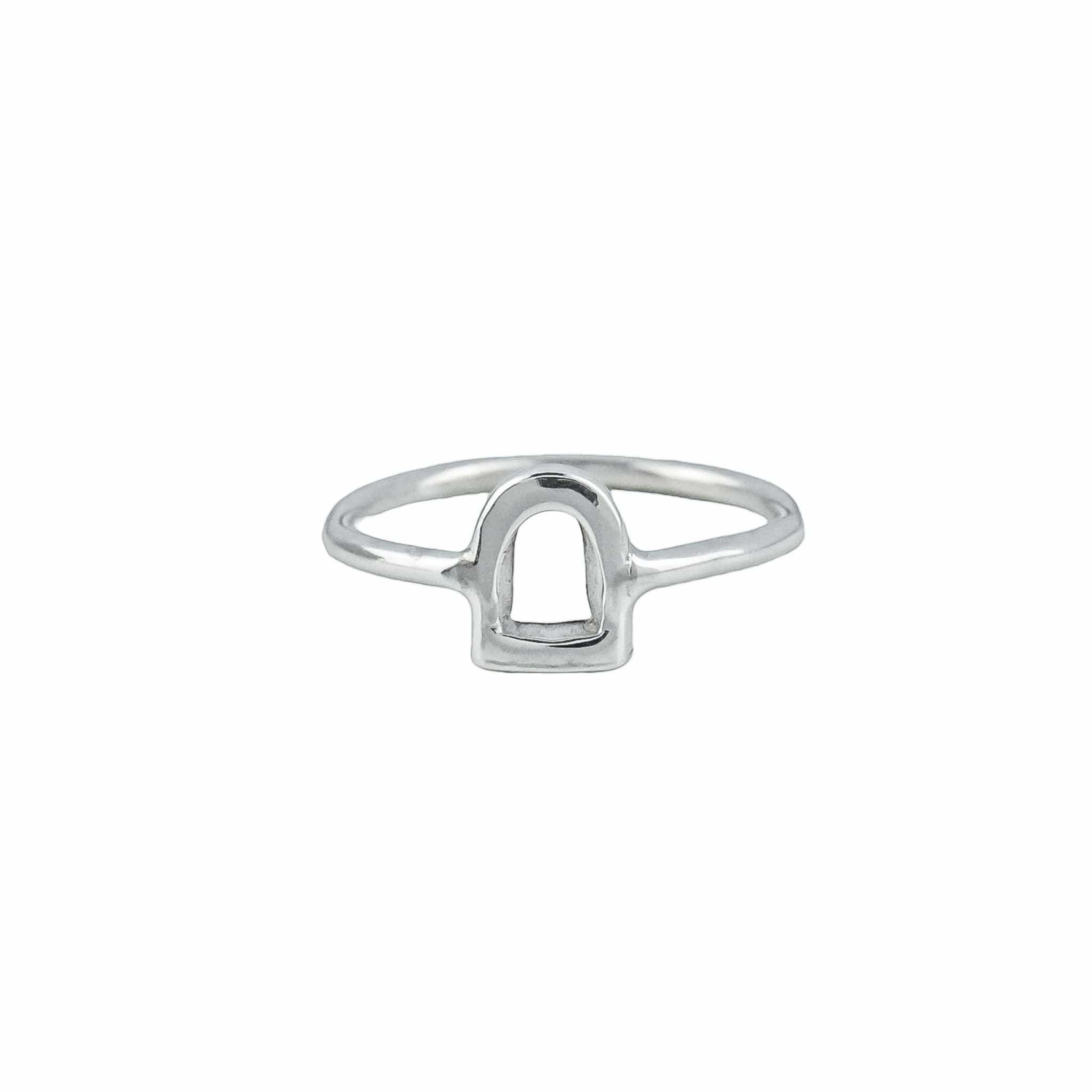 The Silver Stable- Handcrafted British Jewellery Silver Stirrup Ring rings